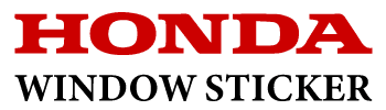 Honda Window Sticker logo