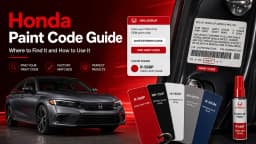 Honda Paint Code Guide: How to Find the Right Color by VIN