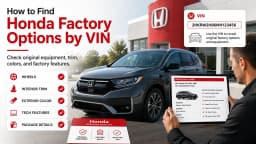 How to Find Honda Factory Options by VIN & Check What Your Honda Really Came With